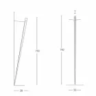 Ściemniana metalowa lampa ścienna ze zintegrowaną diodą LED Made in Italy - Celine Viadurini