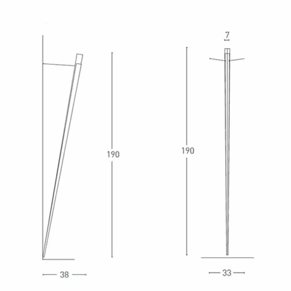 Ściemniana metalowa lampa ścienna ze zintegrowaną diodą LED Made in Italy - Celine Viadurini