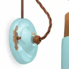 Kinkiet z ceramiki i żelaza rdzy Desiree Ferroluce Viadurini