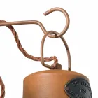 Kinkiet z ceramiki i żelaza rdzy Desiree Ferroluce Viadurini