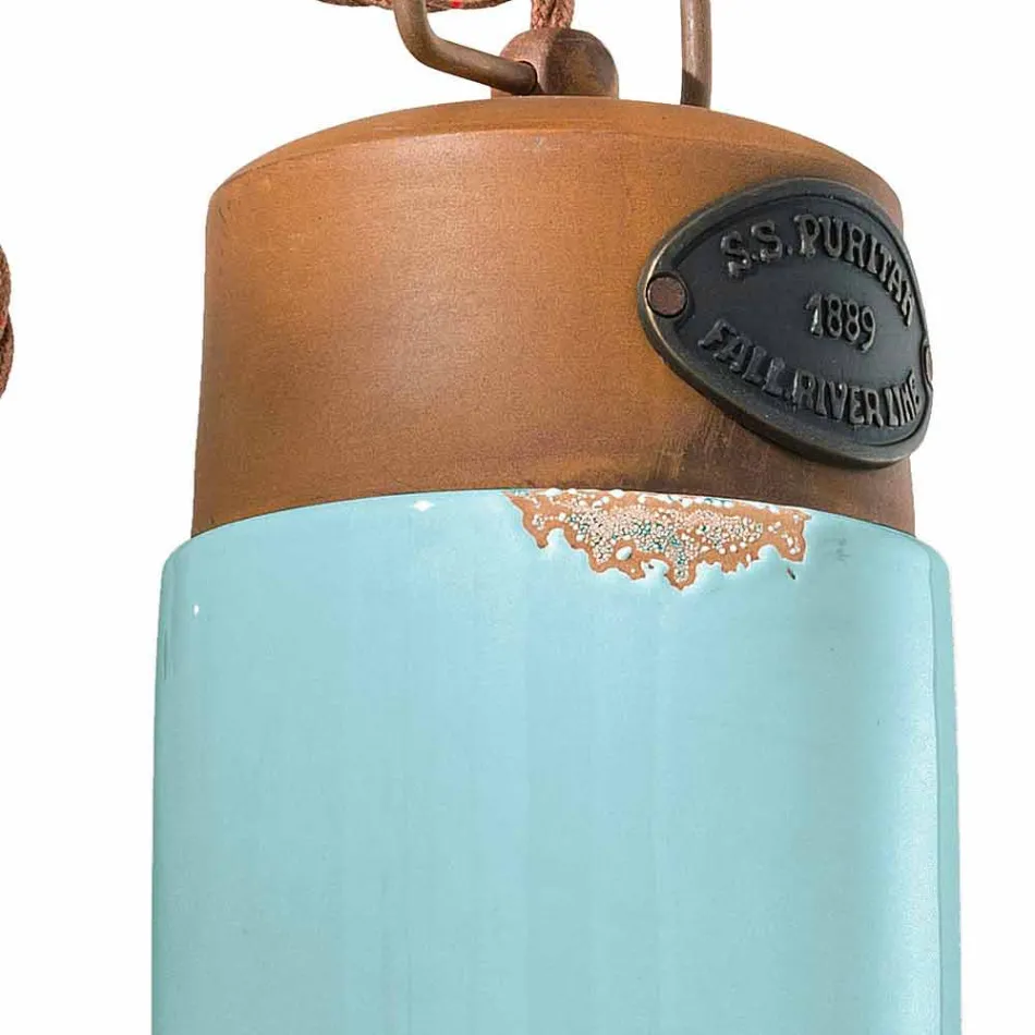 Kinkiet z ceramiki i żelaza rdzy Desiree Ferroluce Viadurini