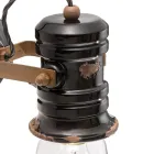 Kinkiet z żelaza i ceramiki ręcznie robionej w stylu industrialnym - Urban Viadurini