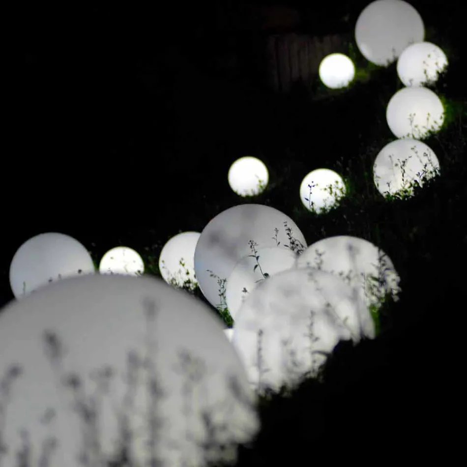 Kula ziemska / lampa stołowa Slide Globo biała jasna wykonana we Włoszech Viadurini