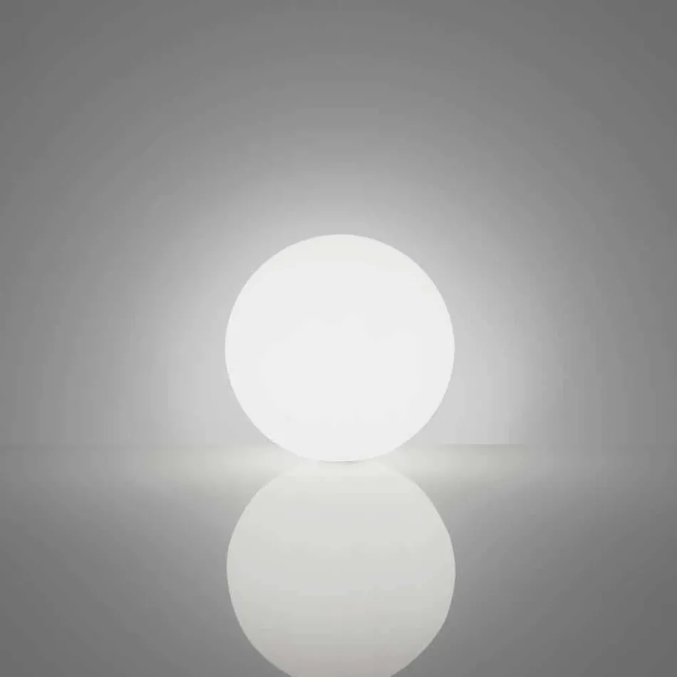 Kula ziemska / lampa stołowa Slide Globo biała jasna wykonana we Włoszech Viadurini