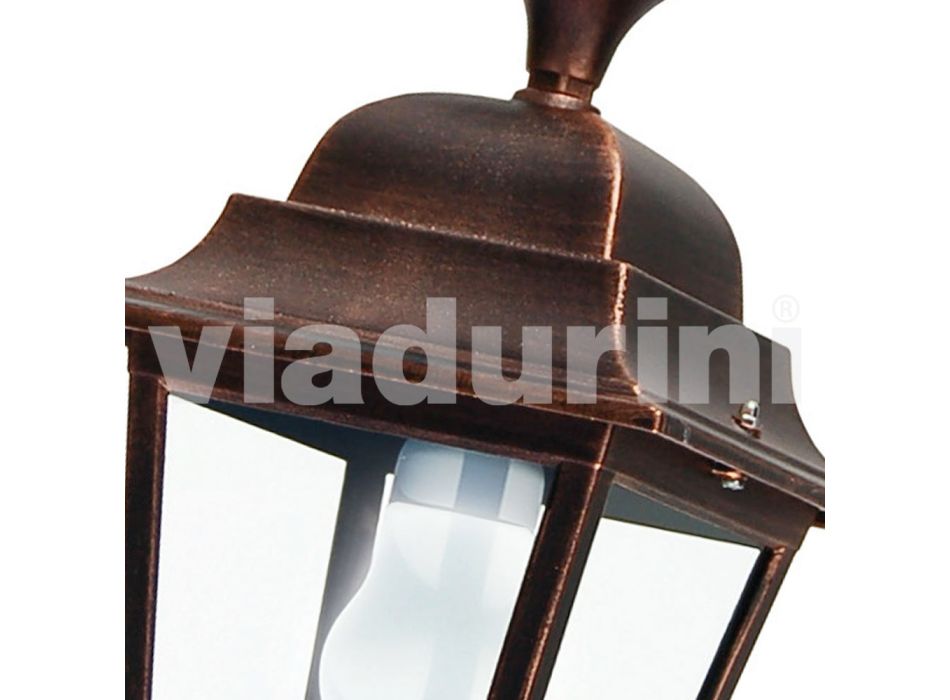 Aluminiowa ogrodowa lampa sufitowa wyprodukowana we Włoszech, w Aquilinie Viadurini