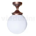 Lampa sufitowa z akrylu i czarnego aluminium Made in Italy - Trovanero Viadurini