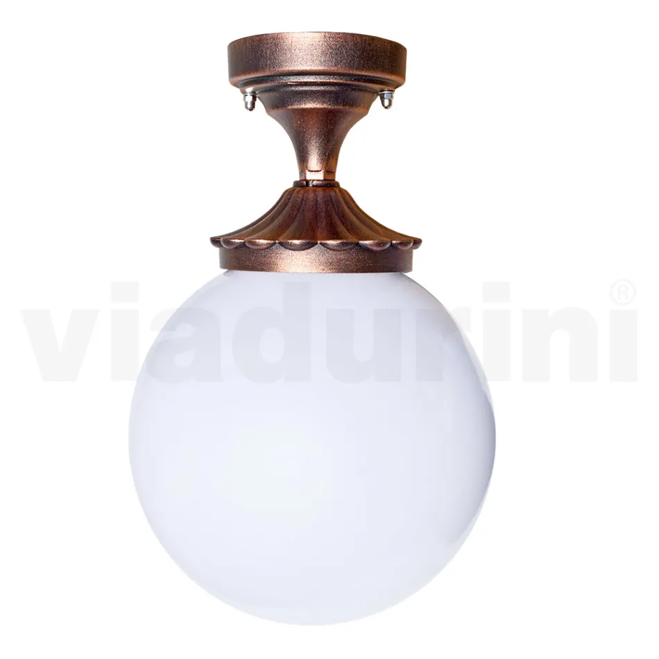 Lampa sufitowa z akrylu i czarnego aluminium Made in Italy - Trovanero Viadurini