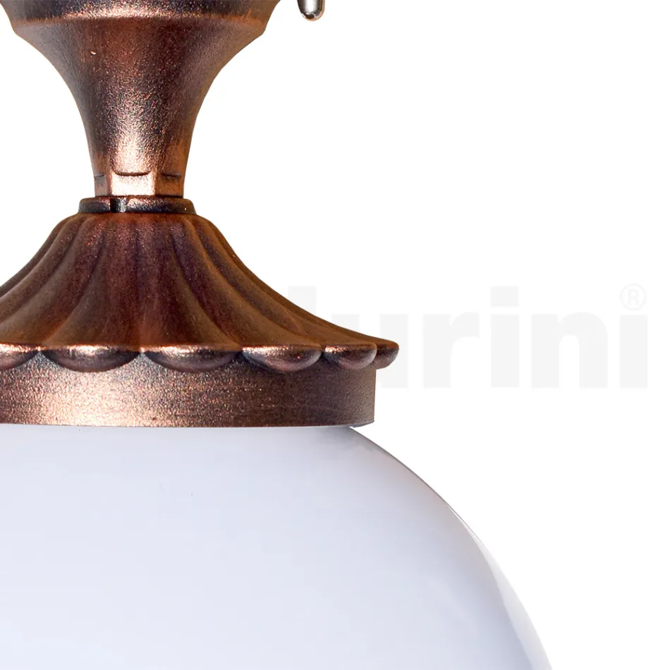 Lampa sufitowa z akrylu i czarnego aluminium Made in Italy - Trovanero Viadurini