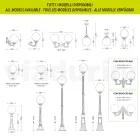 Lampa sufitowa z akrylu i czarnego aluminium Made in Italy - Trovanero Viadurini