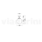 Lampa sufitowa z opalowego akrylu i białej konstrukcji aluminiowej - Trovabianco Viadurini