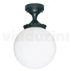 Lampa sufitowa z aluminium i opalowego akrylu Wyprodukowano we Włoszech - Trovaantracite Viadurini