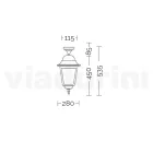 Zewnętrzna lampa sufitowa z aluminium i piaskowanego szkła - Alchemist Viadurini