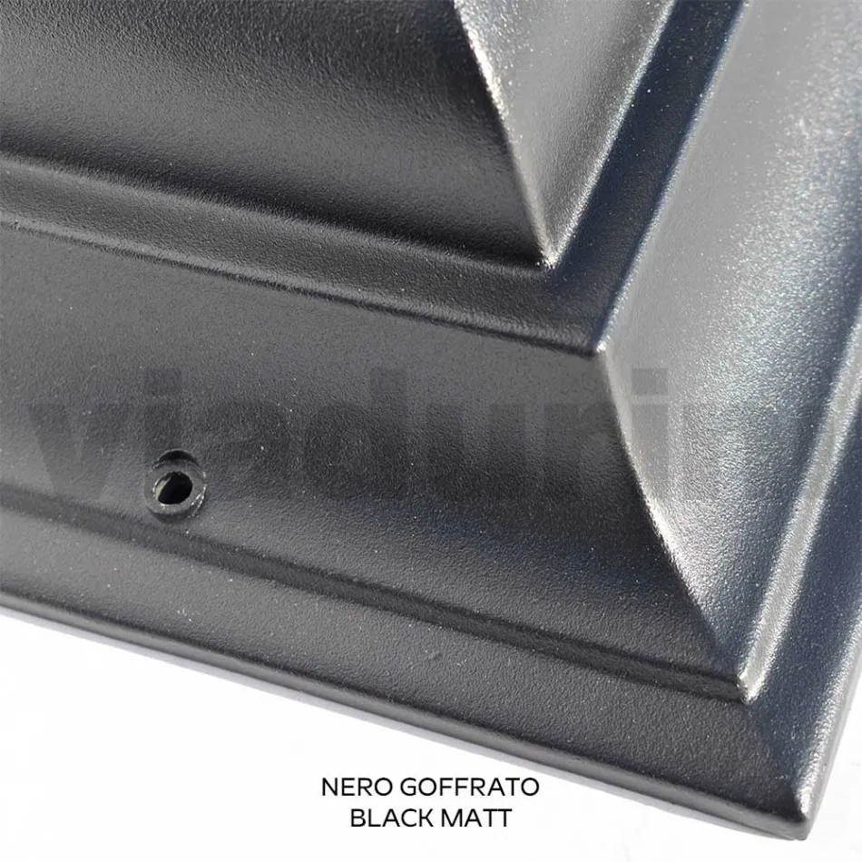 Zewnętrzna lampa sufitowa z aluminium i piaskowanego szkła - Alchemist Viadurini