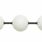 Lampa wisząca 3 światła z mosiądzu i szkła 2 wykończenia - Alma od Il Fanale Viadurini