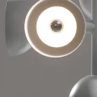 Lampa wisząca 9 świateł Design z białego lub czarnego aluminium - Celio Viadurini