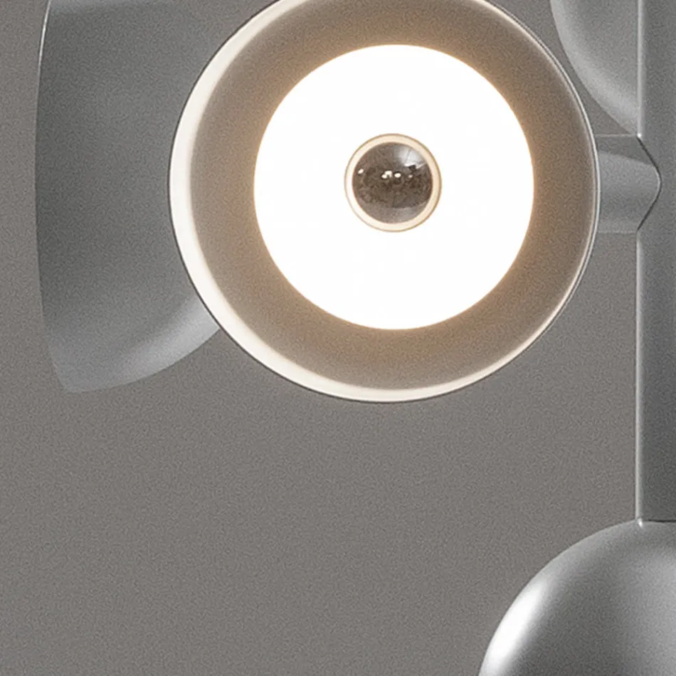 Lampa wisząca 9 świateł Design z białego lub czarnego aluminium - Celio Viadurini