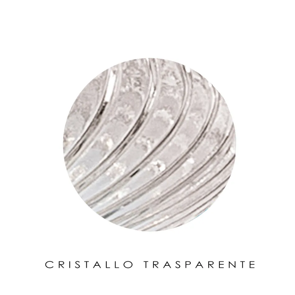 Ręcznie robiona lampa wisząca z dmuchanego szkła w Wenecji - Dafne Viadurini