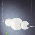 Ręcznie wykonana lampa wisząca z warstwowego szkła weneckiego - Jupiter Viadurini