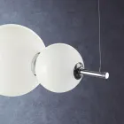 Ręcznie wykonana lampa wisząca z warstwowego szkła weneckiego - Jupiter Viadurini