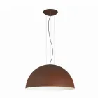 Dwukolorowa lampa wisząca ze stali Ø40x H20x L.cavo100cm, Luce Viadurini