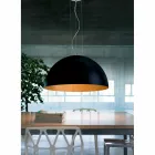 Dwukolorowa lampa wisząca ze stali Ø40x H20x L.cavo100cm, Luce Viadurini