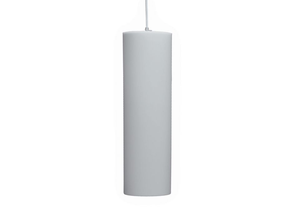 Cylindryczna lampa wisząca z polietylenu Made in Italy - Minervo Viadurini