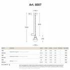 Lampa wisząca hydroizolacyjne mosiądzu i białe szkło Viadurini