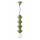 Lampa wisząca z 4 elementami z ceramiki i szkła Made in Italy - Capocabana Viadurini