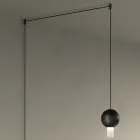 Lampa wisząca z cylindrami szklanymi Canneté Made in Italy - Oris Viadurini