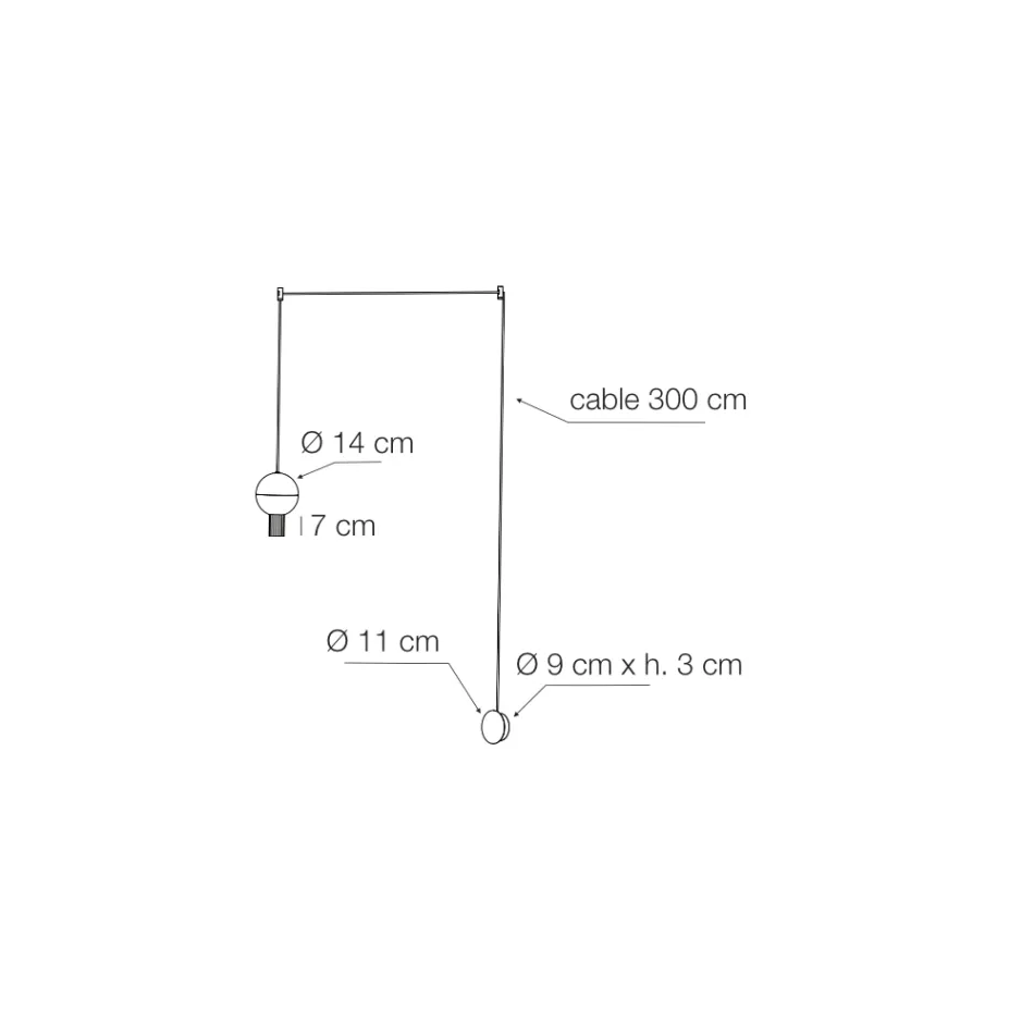 Lampa wisząca z cylindrami szklanymi Canneté Made in Italy - Oris Viadurini