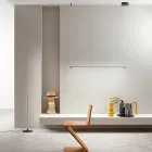 Lampa wisząca ze światłem LED i przewodami o regulowanej długości - pomarańczowa Viadurini