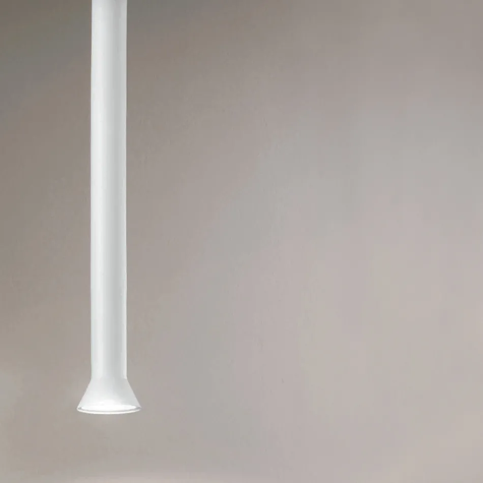 Lampa wisząca z metalową ramą i regulowanymi przewodami - brzoza Viadurini