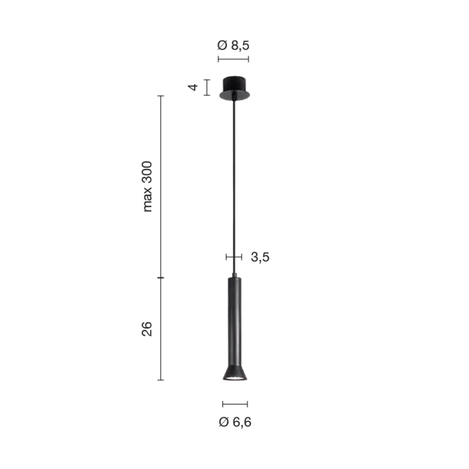 Lampa wisząca z metalową ramą i regulowanymi przewodami - brzoza Viadurini
