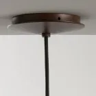 Lampa wisząca z kloszem poliestrowym Made in Italy - Toscot Junction Viadurini