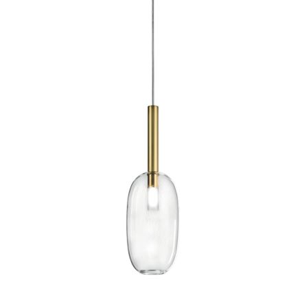 Lampa wisząca ze szkłem w różnych kształtach Made in Italy - Sintonia Viadurini