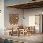 Zewnętrzna lampa wisząca z mosiądzu Made in Italy - Rain Viadurini