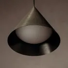 Zewnętrzna lampa wisząca z mosiądzu Made in Italy - Rain Viadurini
