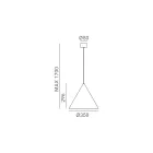 Wewnętrzna lampa wisząca z grafenu lub Maroka Made in Italy - Rain Viadurini