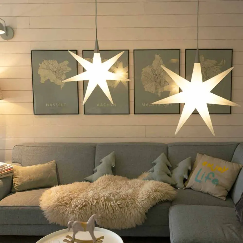 Wewnętrzna lampa wisząca Led Modern Design Star - Pandistar Viadurini