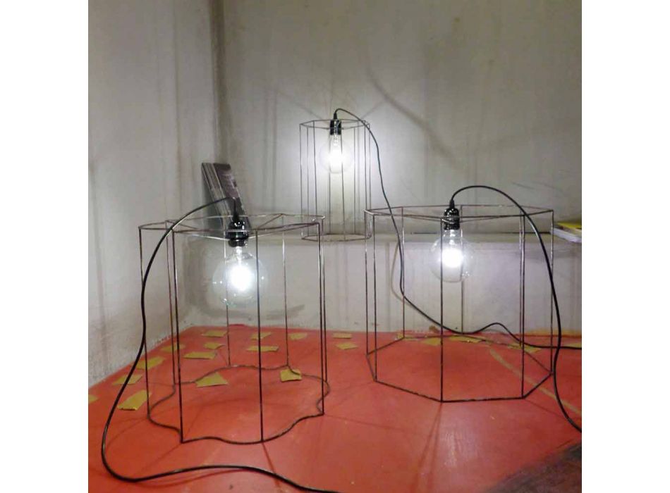 Zaprojektuj zawieszenie / lampa podłogowa z klatką Cigno Viadurini
