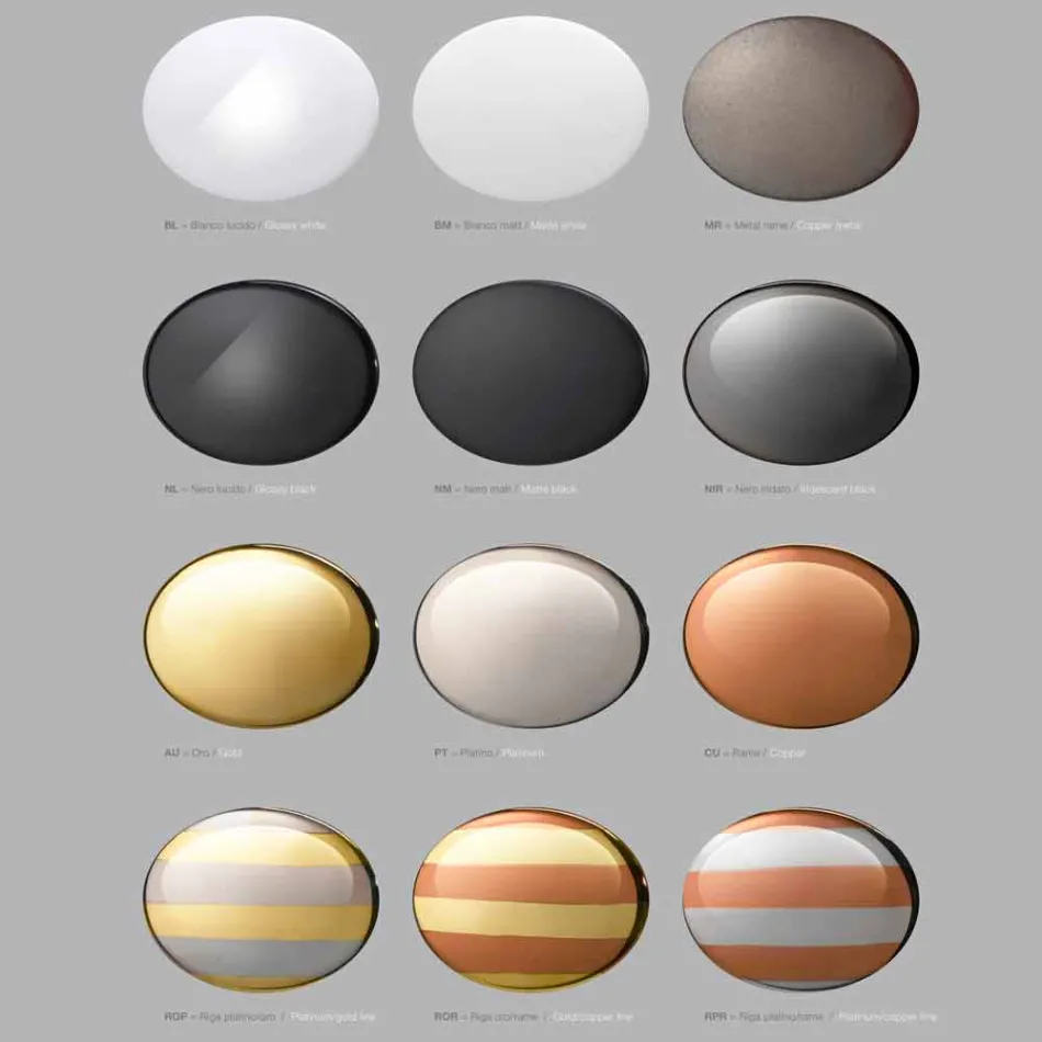 Projekt lampa wisząca w ceramik Lustri 8 Viadurini