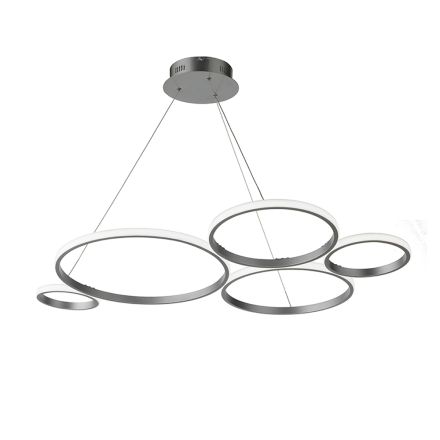 Designerska lampa wisząca do salonu w srebrnym lub złotym metalu - Olimpo Viadurini