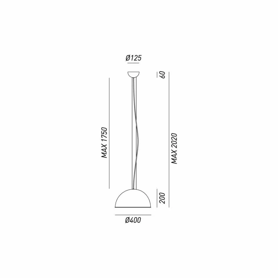 Lampa wisząca rustykalnej Ø40 cm Galileo Il Fanale Viadurini