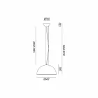 Lampa wisząca rustykalnej Ø60 cm Galileo Il Fanale Viadurini