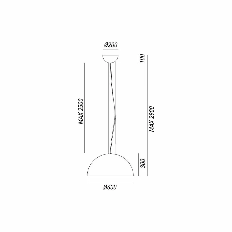 Lampa wisząca rustykalnej Ø60 cm Galileo Il Fanale Viadurini