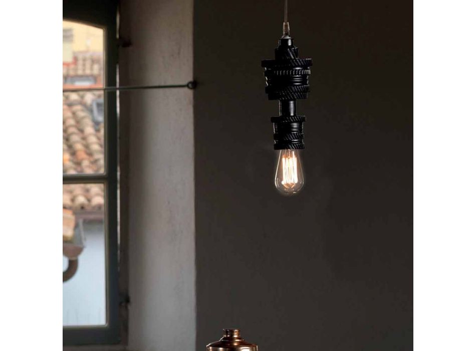 Zaprojektuj lampę wiszącą w ceramicznych 3 wykończeniach Made in Italy - futuryzm Viadurini