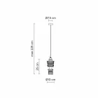 Zaprojektuj lampę wiszącą w ceramicznych 3 wykończeniach Made in Italy - futuryzm Viadurini