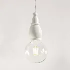 Designerska lampa wisząca z ceramiki Made in Italy - Fate autorstwa Aldo Bernardi Viadurini