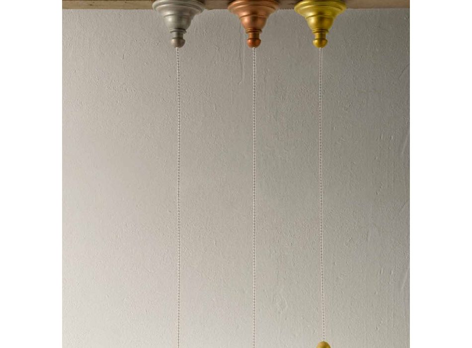 Designerska lampa wisząca z ceramiki Made in Italy - Fate autorstwa Aldo Bernardi Viadurini