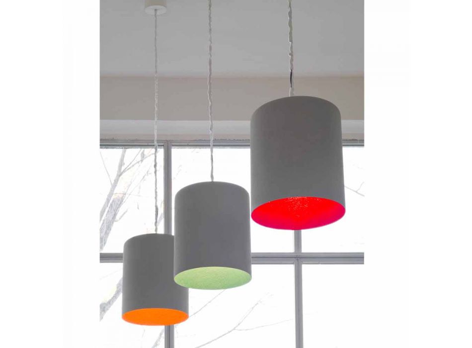 Designerska lampa wisząca In-es.artdesign Bin Painted cement Viadurini